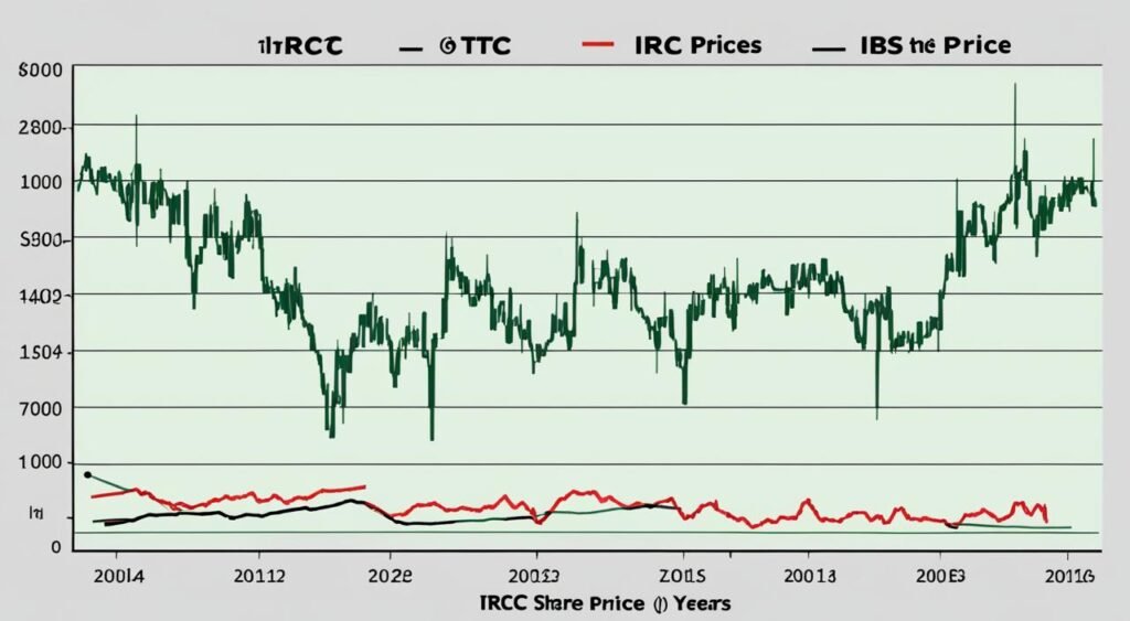 irctc share price chart